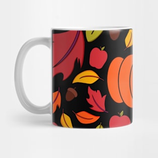 Pumpkin Fall Pattern Mug